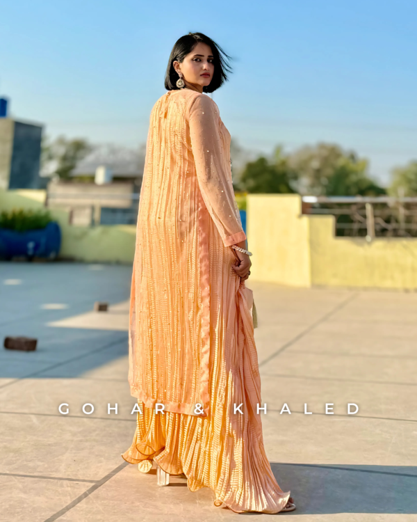 Crushed Fabric Silk & Net Maxi - Image 9