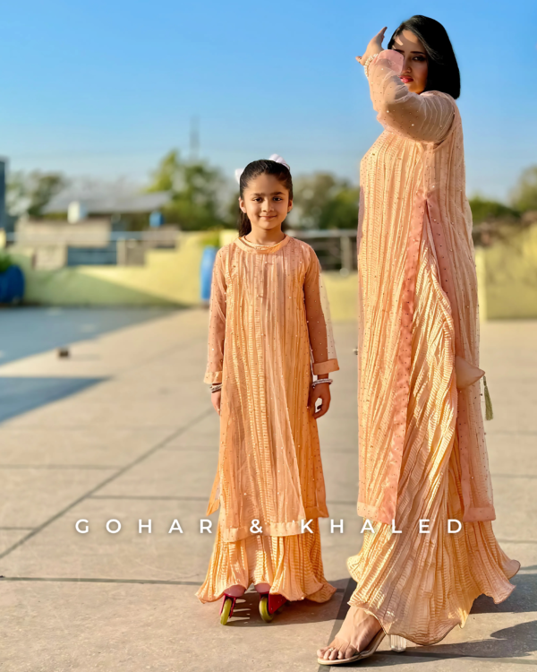 Crushed Fabric Silk & Net Maxi - Image 5