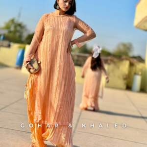 Crushed Fabric Silk & Net Maxi - Image 3