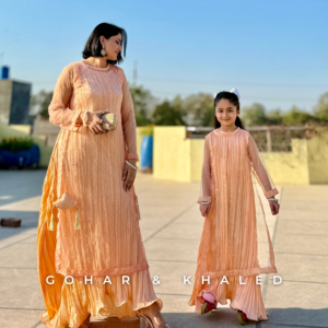 Crushed Fabric Silk & Net Maxi - Image 2