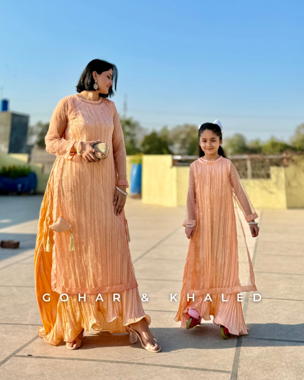 Crushed Fabric Silk & Net Maxi - Image 2