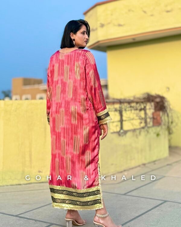 Silk Kaftan Dress - Image 3