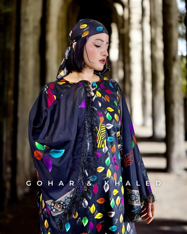 Digital Printed Lawn Stitched Dress - Image 3