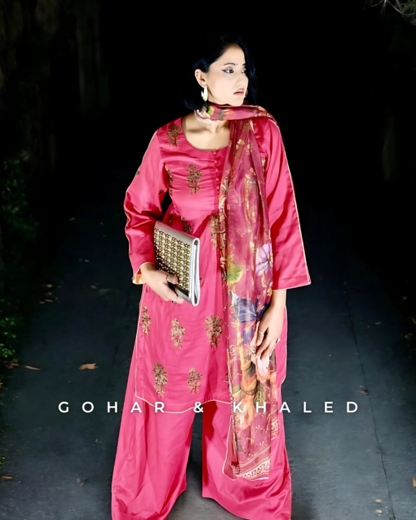 Embroidered Lawn Stitched Dress 3Pc - Image 4